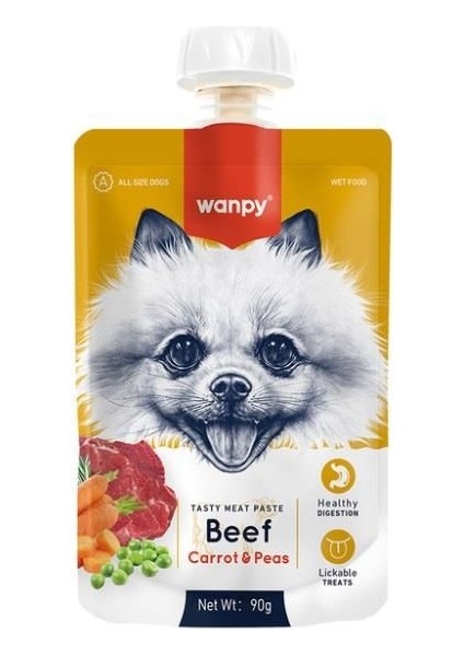 Taze Sığır Etli ve Havuçlu Köpek Et Ezmesi 90 gr