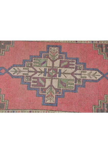 Mutfak Halı, Paspas Halı, 61X110 cm Küçük Halı, Nostaljik Halı, Kırmızı Anadolu Halı, Anadolu Halı