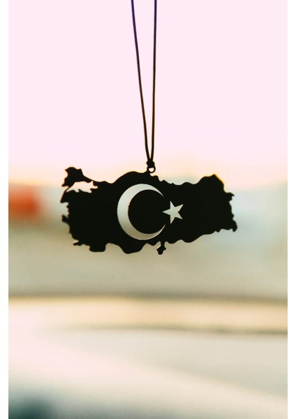 Araba Süsü Metal Türkiye Haritası Dikiz Aynası Süsü Oto Aksesuar