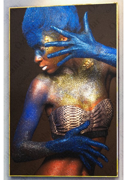 Güzellik Merkezi Kuaför Çerçevesiz Çerçeve Görünümlü 3 Parça Mdf Duvar Tablo Seti Lazer Kesim modelleri