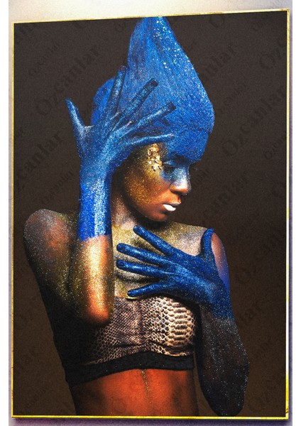 Güzellik Merkezi Kuaför Çerçevesiz Çerçeve Görünümlü 3 Parça Mdf Duvar Tablo Seti Lazer Kesim indirimleri