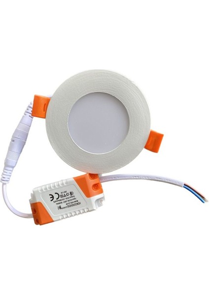 Cata LD470 Slim Yuvarlak LED Panel 3W (3000K) 5 Adet