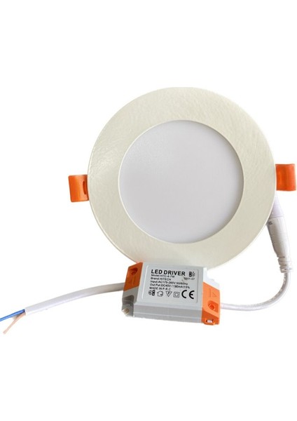 LD471 Slim Yuvarlak LED Panel 6W (3000K) 5 Adet