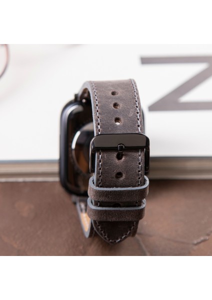 Apple Watch 42MM 44MM 45MM 49MM 3 / 4 / 5 / 6 / Se / 7 / 8 / Ultra Deri Kordon Deri Kayış