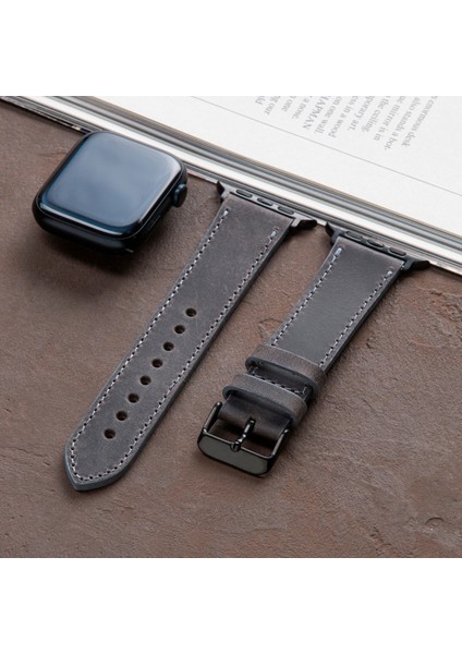 Apple Watch 42MM 44MM 45MM 49MM 3 / 4 / 5 / 6 / Se / 7 / 8 / Ultra Deri Kordon Deri Kayış fırsatları
