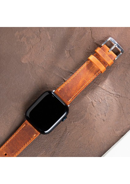 Apple Watch 42MM 44MM 45MM 49MM 3 / 4 / 5 / 6 / Se / 7 / 8 / Ultra / Ultra 2 Deri Kordon Deri Kayış