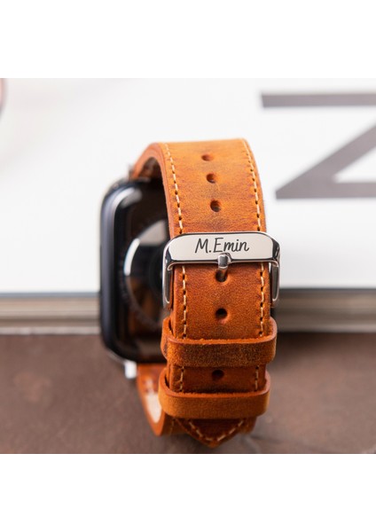 Apple Watch 42MM 44MM 45MM 49MM 3 / 4 / 5 / 6 / Se / 7 / 8 / Ultra / Ultra 2 Deri Kordon Deri Kayış