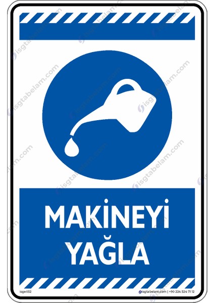 Makineyi Yağla/25x35cm/Etiket