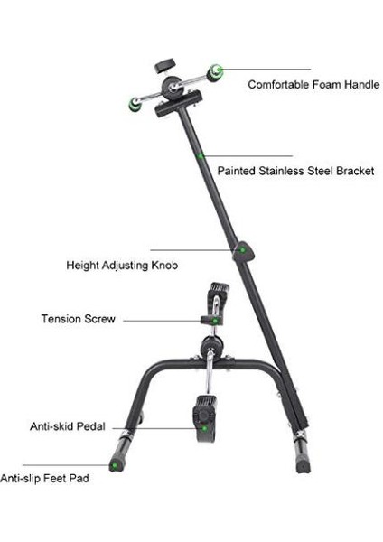Fizyomalzemeleri Çift Pedallı Basit Egzersiz Bisikleti