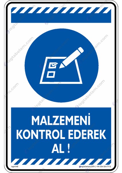 Malzemeni Kontrol Ederek Al