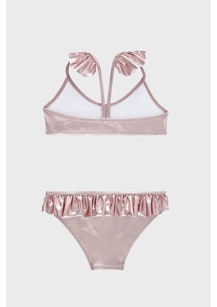 Abbey Fırfırlı Kolay Kuruyan Uv Korumalı Parlak Bikini Kız Çocuk Bikini SB2313000116 fiyatları
