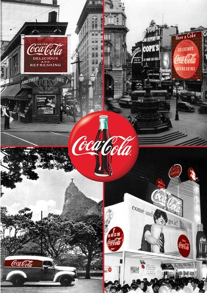 Art Puzzle Coca-Cola Siyah Beyaz'ın Kırmızılığı 1000 Parça Puzzle