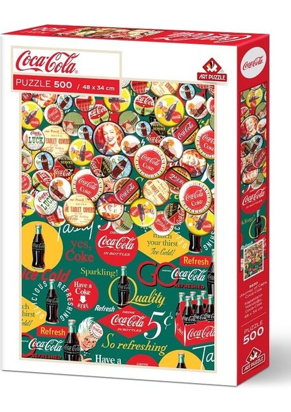 Art Puzzle Coca-Cola Kapakların Yolculuğu 500 Parça Puzzle