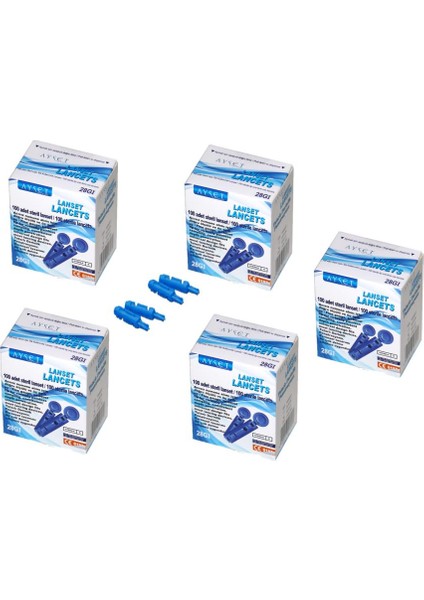 28G Lanset Parmak Delme İğnesi Lancet 500 Adet