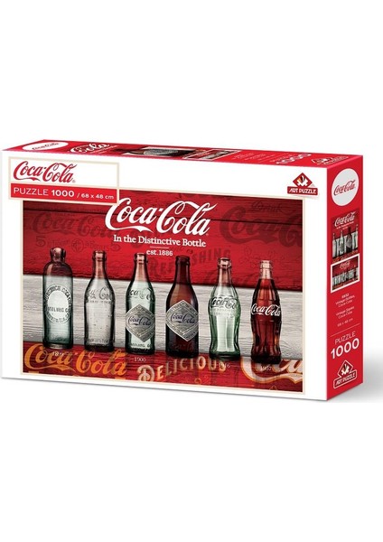 Art Puzzle Coca-Cola Vintage Şişeler 1000 Parça Puzzle