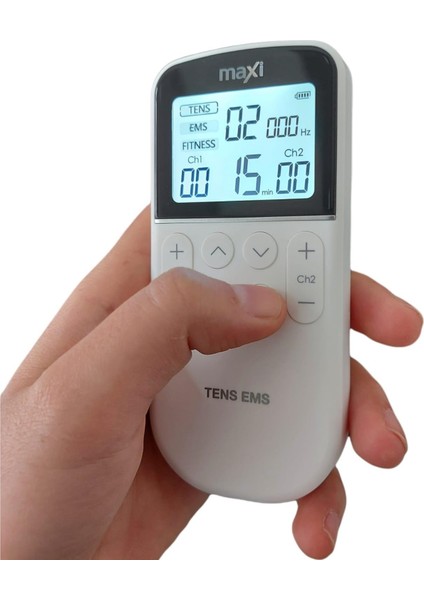 Maxi Pilli Tens Ems Cihazı 4 Elektrotlu