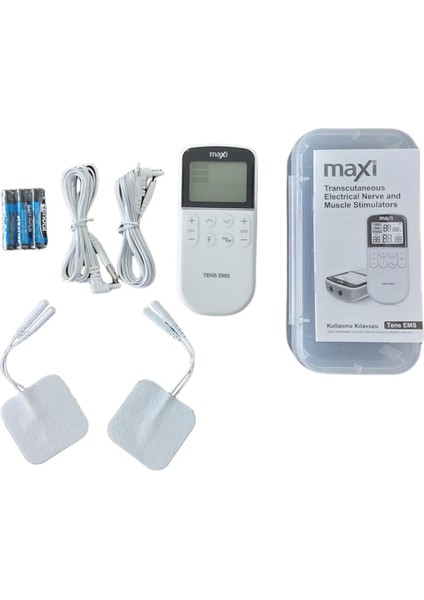 Maxi Pilli Tens Ems Cihazı 4 Elektrotlu