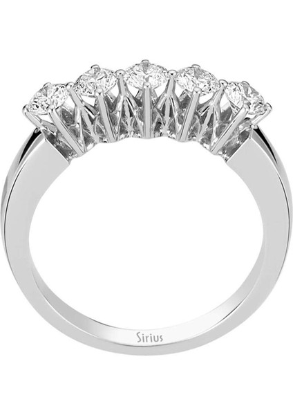 G Renk 0,77 Karat Pırlanta 5 Taş Yüzük 0423R0061 modelleri