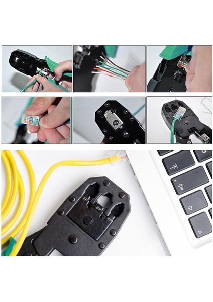 Zhltools 3'ü 1 Arada Modüler Kablo Sıkma, Soyma ve Kesme Pensesi