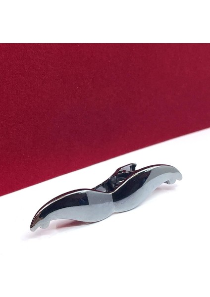 Bıyık Motif Füme Renk Kravat Iğnesi KIY716