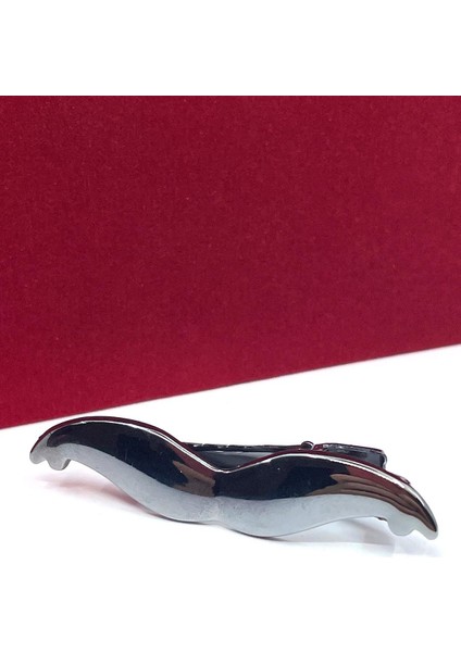 Bıyık Motif Füme Renk Kravat Iğnesi KIY716 fırsatları