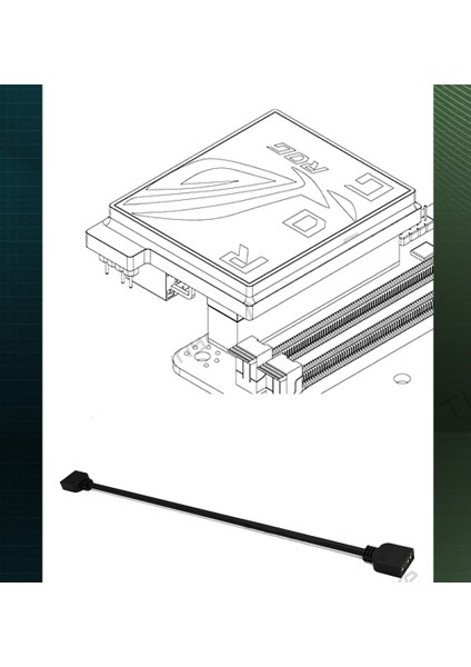 Asus, Gigabyte, Msı Loglolu Atx Güç Kaynağı 24 Pin Argb Konnektör Başlık