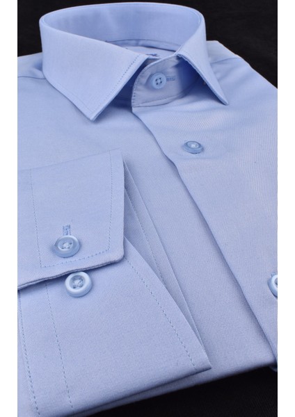VR23-MİKRO Saten Slimfit Uzun Kol Gömlek/mavi/m modelleri