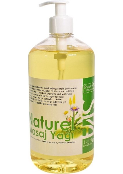 Ryotopro Naturel Masaj Yağı Pompalı Şişe 2 Adet 1 Litre