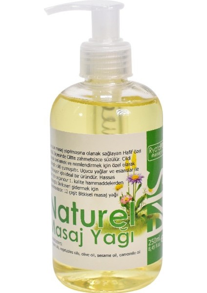 Naturel Masaj Yağı Pompalı Şişe 250 ml