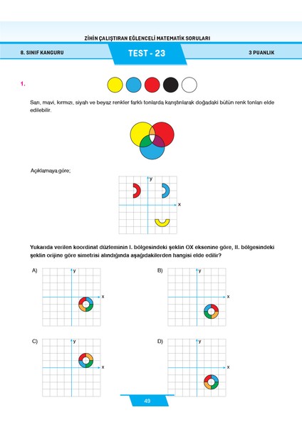 8.Sınıf Zihin Çalıştıran Eğlenceli Kanguru Matematik Soruları