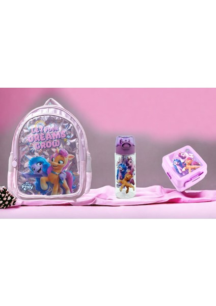 My Little Pony Ilkokul Çantası Matara ve Beslenme Kabı