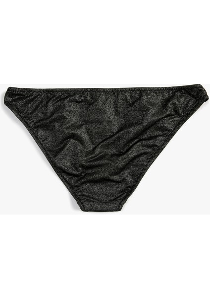 Simli Bikini Altı Yüksek Bel