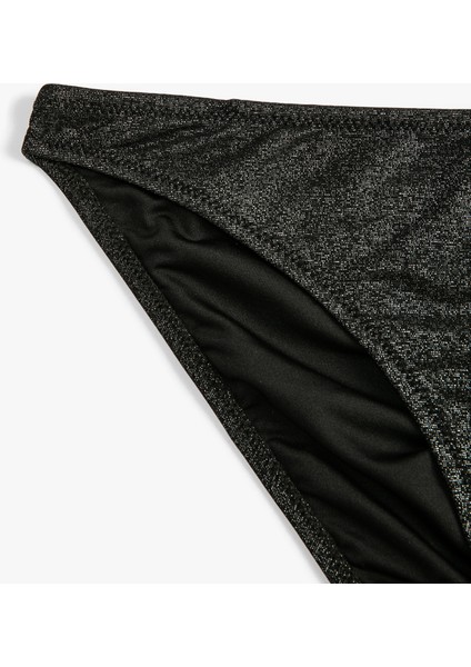 Simli Bikini Altı Yüksek Bel