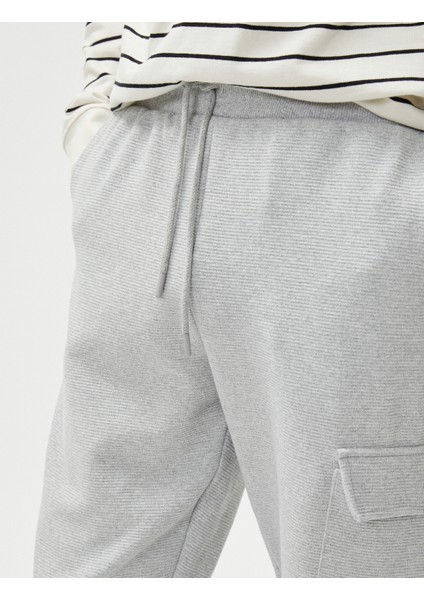 Kargo Eşofman Altı Jogger Beli Bağcıklı Cepli Dokulu indirimleri