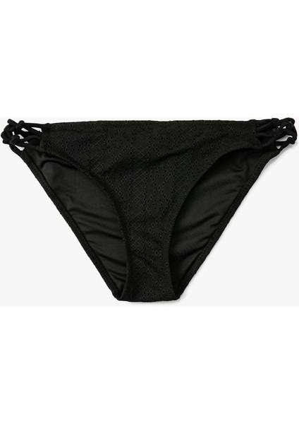 Fisto İşlemeli Bikini Altı Yanları Biye Detaylı Normal Bel
