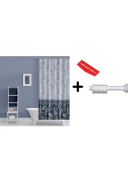 Banyo Duş Perdesi 110 x 200 cm Perde Borusu Askı Aparatı 90 x 130 cm fiyatları