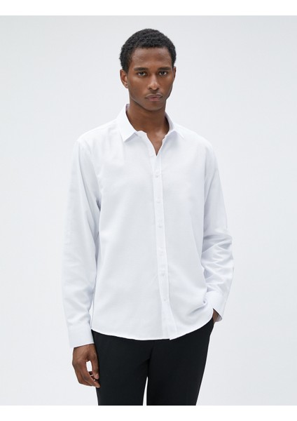 Basic Gömlek Klasik Manşet Yaka Uzun Kollu Düğmeli Non Iron modelleri