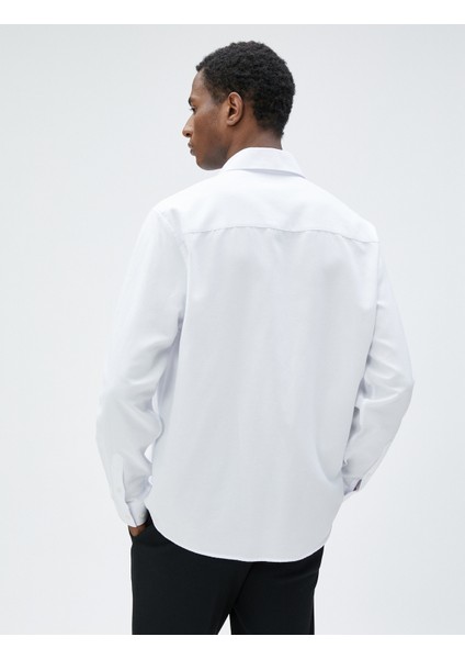 Basic Gömlek Klasik Manşet Yaka Uzun Kollu Düğmeli Non Iron fırsatları