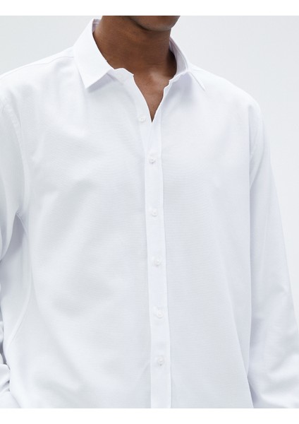 Basic Gömlek Klasik Manşet Yaka Uzun Kollu Düğmeli Non Iron indirimleri