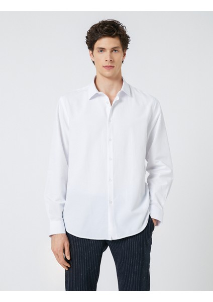 Spor Gömlek Slim Fit Klasik Yaka Uzun Kollu Non Iron modelleri