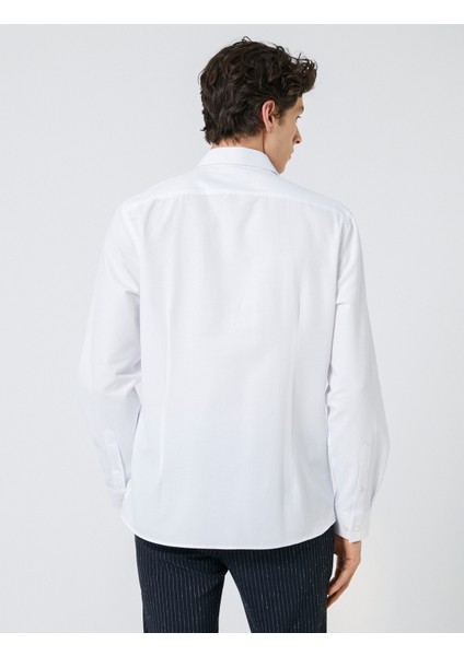 Spor Gömlek Slim Fit Klasik Yaka Uzun Kollu Non Iron fırsatları