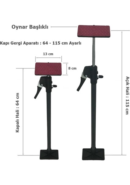 Mobilya Dolap Bağlantı Aparatı 46-72 cm Ayarlı