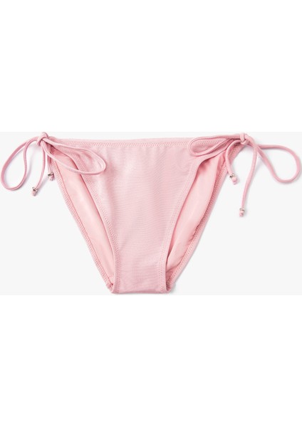 Yanları Bağlama Detaylı Bikini Altı Basic Normal Bel