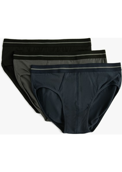 3'lü Slip Boxer Seti Çok Renkli