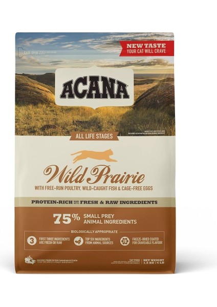 Wild Prairietüm Irklar Için Kedi Maması 1,8 kg
