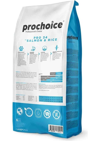 Pro 34 Salmonrice Somonlu Yetişkin Kedi Maması 15 kg