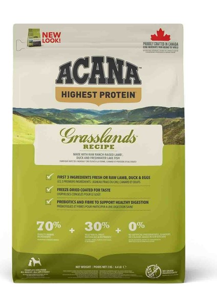 Grasslands Kuzu Etli Tahılsız Köpek Maması 2 kg