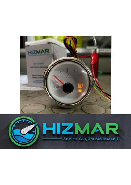 Beyaz Yakıt Seviye Göstergesi - Özel Tasarım Alarm Ikaz Ledli fiyatları