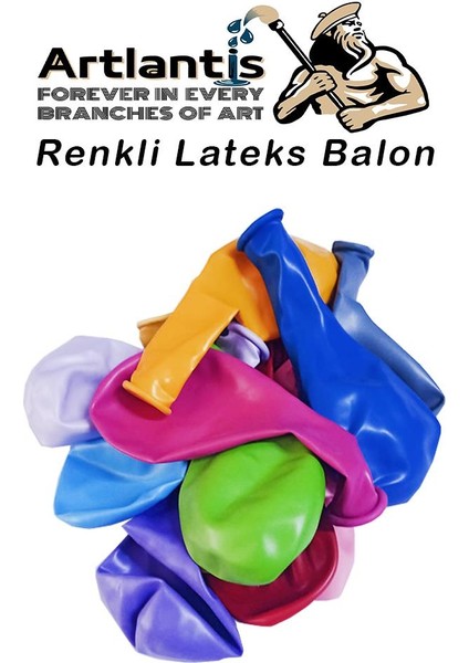 Balon Renkli Lateks 10 Adet Renkli Balon 10'' Canlı Renkler Parti Doğum Günü Süsleme Malzemeleri Balon 26 cm