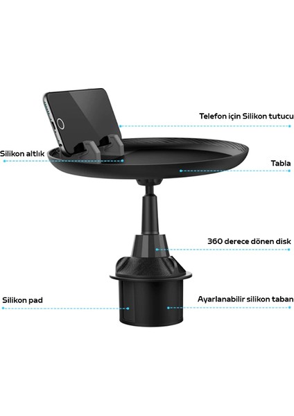 Ally HS-P05 Universal Araç Içi Telefon Tutucu - Yemek Masası indirimleri